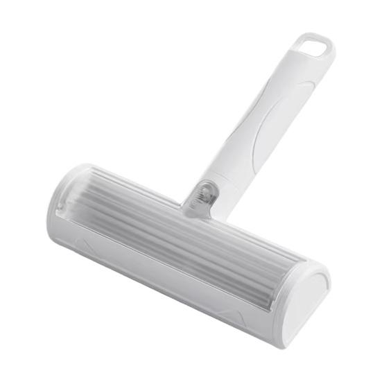 Pet Hair Remover Roller with Deshedding Brush Portable Cat Hair Remover Reusable Lint Roller белый