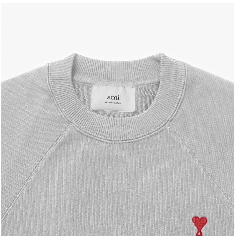 Ami Bfusw005 747 0951 Ami De Coeur Small Heart Logo Public Sweatshirt