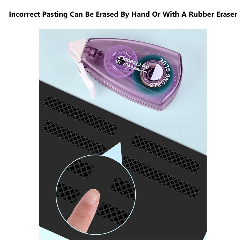 Simple Large Capacity Dot Glue Tape DIY Scrapbooking Rolling Glue Tape Double Sided Adhesive Tape Stationery