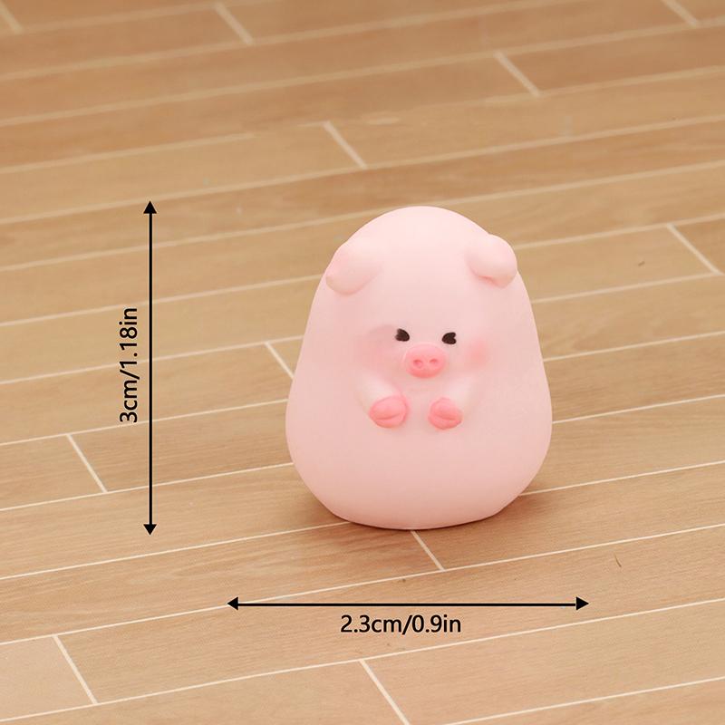 Mini Cute Pig Figurine Animal Model Moss Micro Landscape Home Decor Miniature Fairy Garden Decoration Accessories