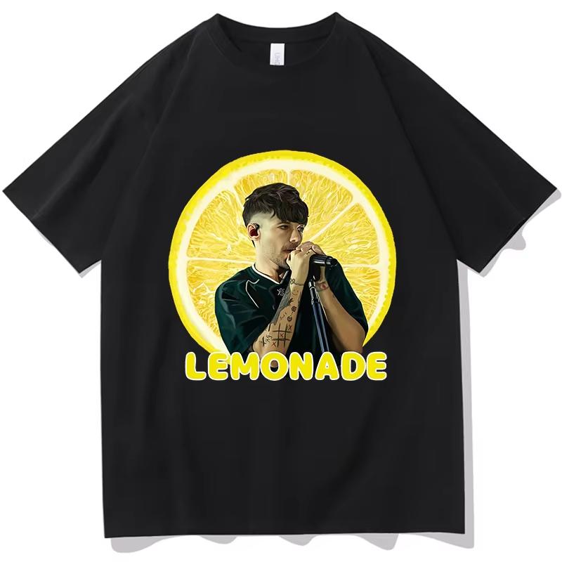 

Louis Tomlinson Lemonade Tour 2026 Vintage Washed T Shirts Men s Women Hip Hop Punk Gothic Short Sleeve T-shirts Streetwear Tops S разноцветный