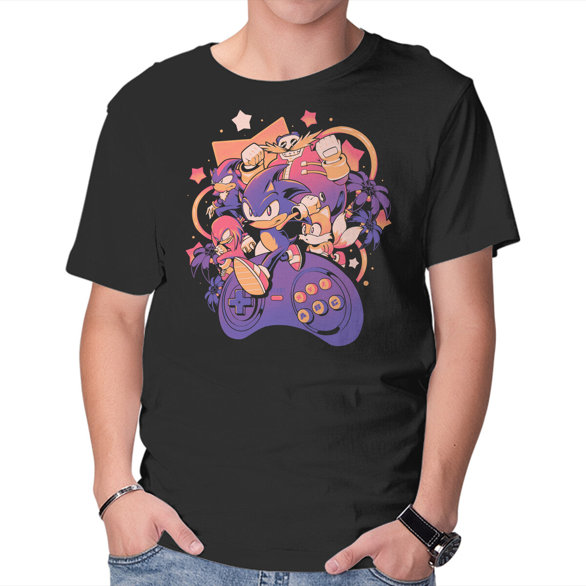 Unisex Crew Neck T-Shirt Gotta Play Fast Graphic Short Sleeve Casual Tee M