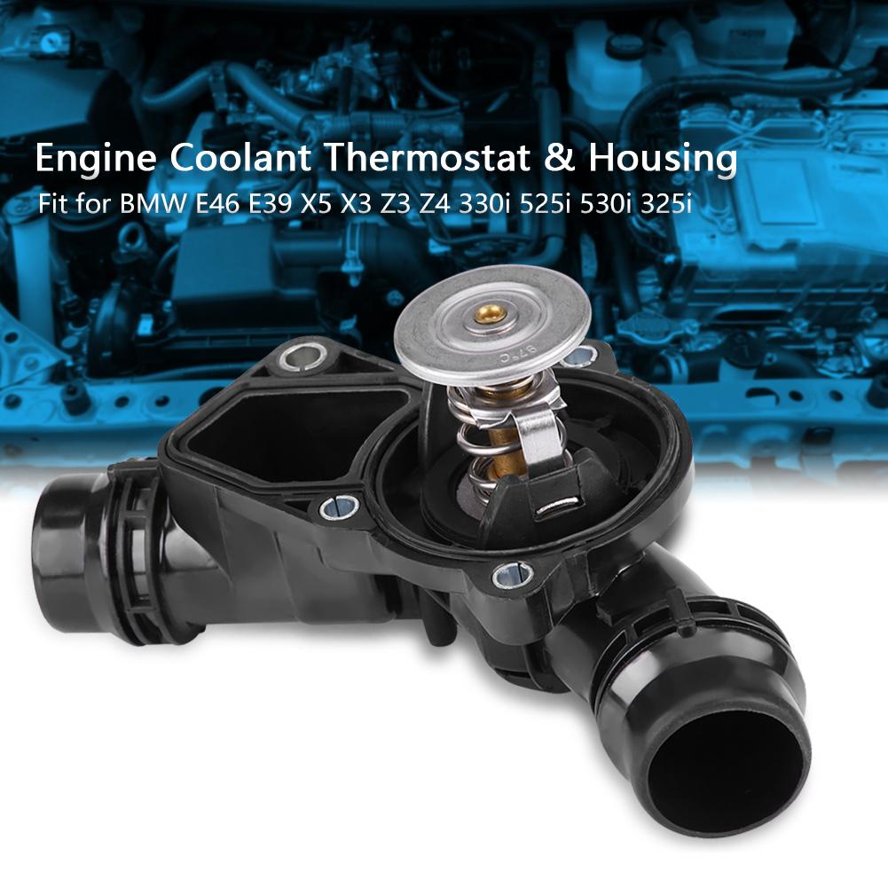 Engine Coolant Thermostat & Housing Assembly 11531437040 for BMW E46 E39 X5 X3 Z3 Z4 330i 525i
