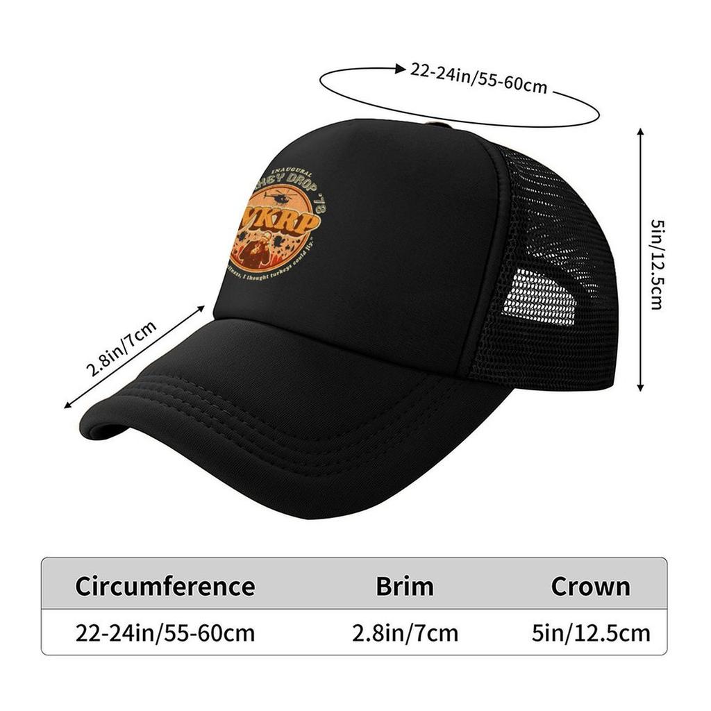 WKRP Turkey Drop 78 Baseball Cap Funny hats funny hat custom Hat hats for men Women Mens