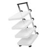Multifunctional Pan Pot Rack 4 Tier Adjustable Pan Organzier Rack Space Saving Kitchen Storage
