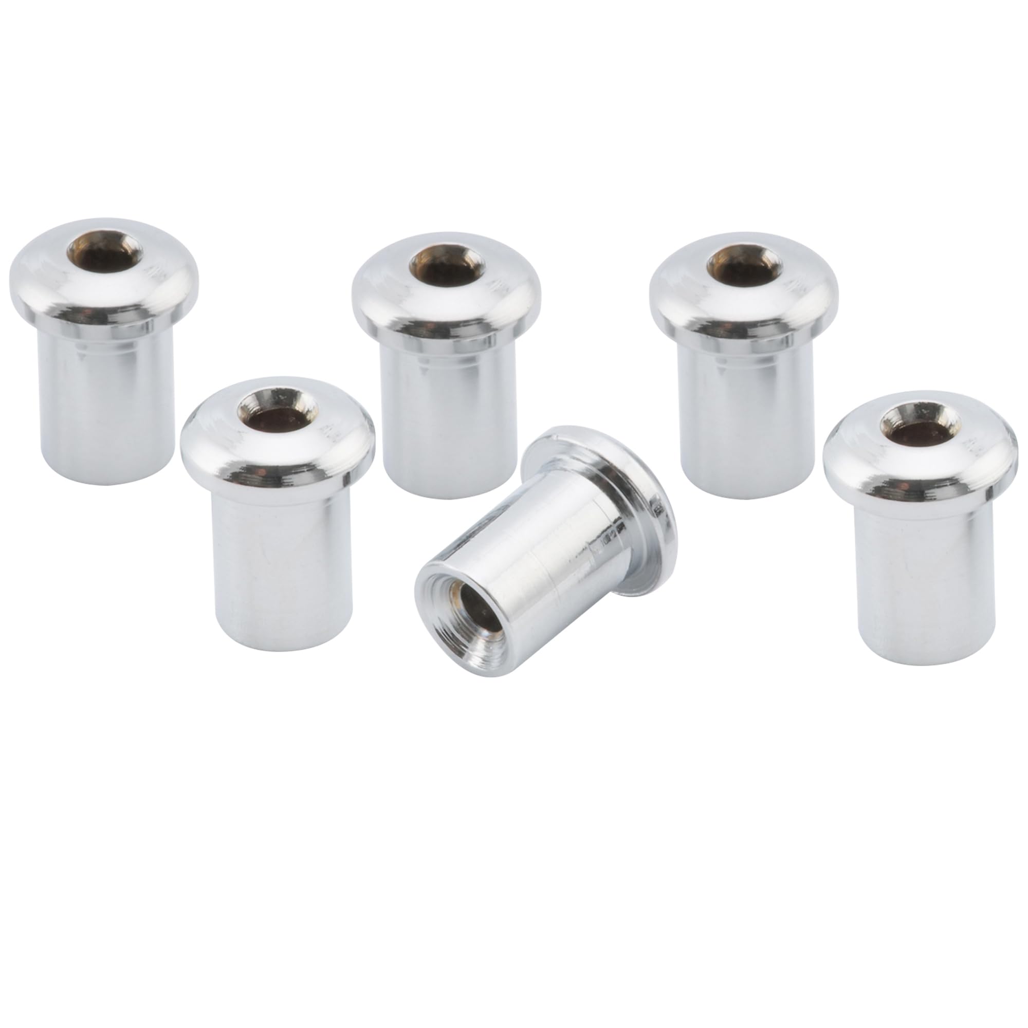 

Musiclily Pro 5mm Steel Top Mount Guitar String Chrome of Bushings, (Set 6)