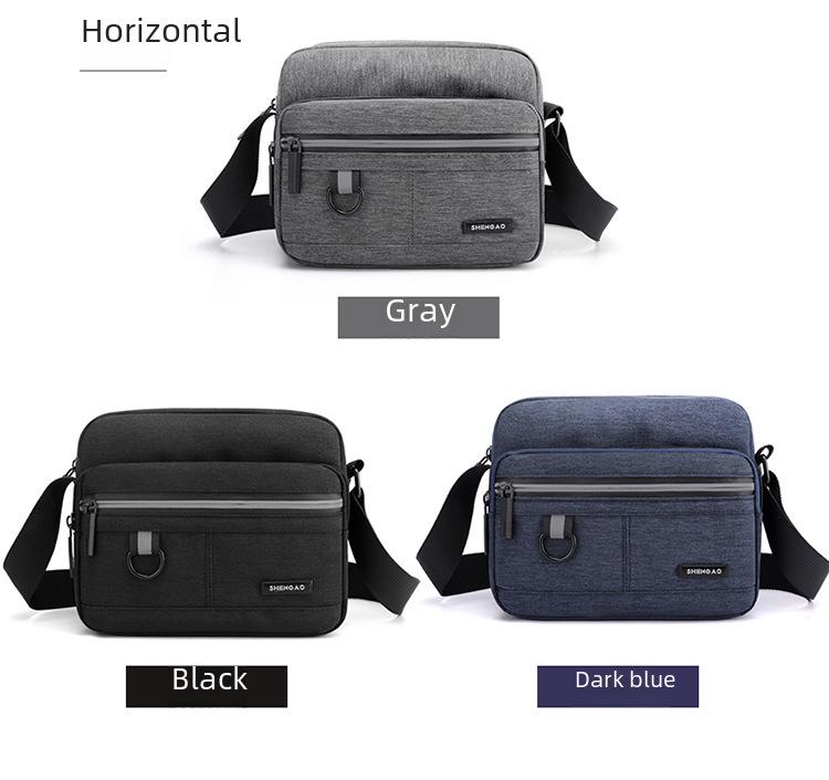Men's Oxford Cloth Shoulder Messenger Bag, Casual Canvas Backpack, Small Phone Bag, 2024 New
