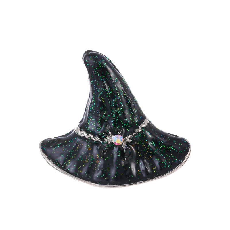 Halloween Brooch Spooky Hat Witch Pin Men Women Accessories Holiday Gift