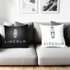 L-L-Lincoln-S Cushion Cover Silky Short Plush Home Sofa Cushion Cover - Invisible Zipper Home Decoration