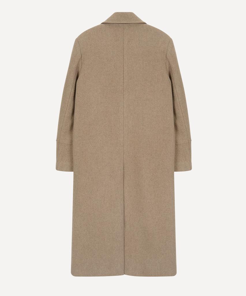 DANKE DIR [100% Wool] Merino Wool Maxi Long Coat - Beige