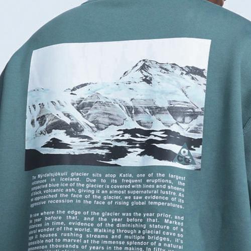 Nike logo printed sweatshirt, unisex, green