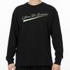 Nike Alphabet Print Sports Crew Neck Long Sleeve T-Shirt Men Tops Black DM2465-010