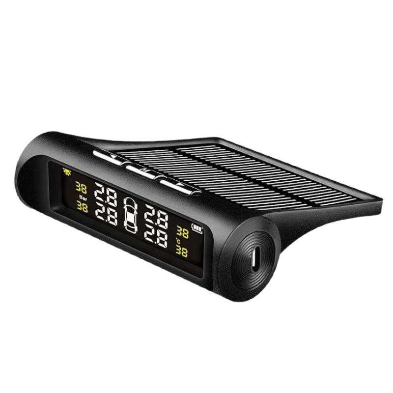 Solar Car TPMS Tire Pressure Sensor 1PC Overpressure Alarm Anti-explosion Auto Accessory for Long Distance Driving