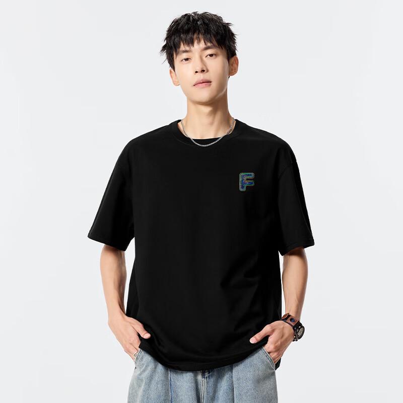 Fingercroxxit Men's Loose-Fit Cotton Graphic T-Shirt