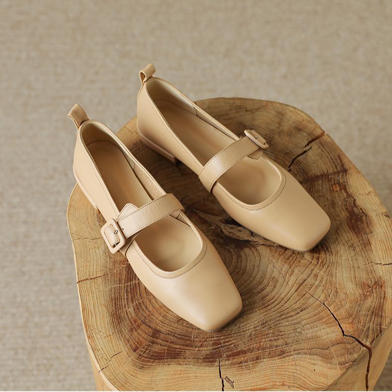 Scarpe Mary Jane da donna con tacco basso, punta chiusa e quadrata, scarpe da ballo con tacco spesso a blocco, scarpe Mary Jane con cinturino alla caviglia regolabile, scarpe eleganti da donna