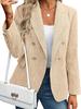 New Women's Solid Color Blazer Autumn Casual Fashion Street Style Jacket