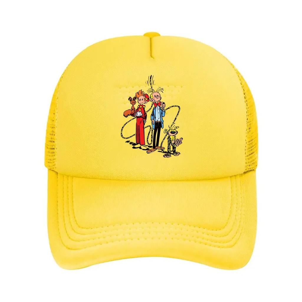 Classic Cartoon Trio Retro Animation - Inspired Character Art Mesh Baseball Cap