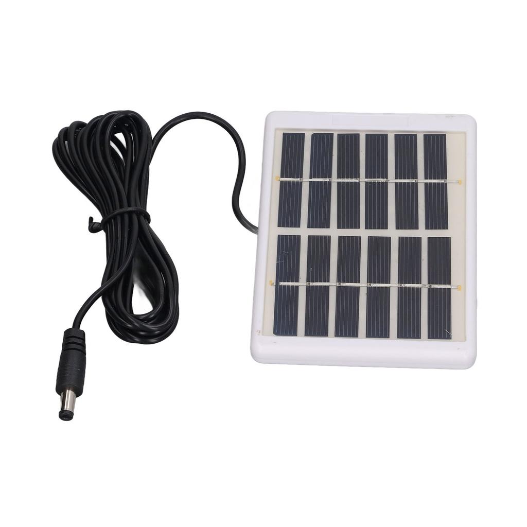 Solar Panel 1.2W 6V 9V Lightweight Portable Polysilicon Crystals DC Interface Solar Charger Panel