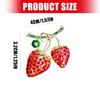 Stylish Strawberry Shaped Pin Alloy Jewelry For Daily Wear Business Event Gifts