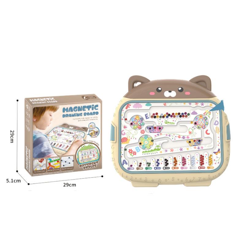 Children'S Early Education Magnetic Pen Drawing Board Maze Pen Control Training Magnetic Pen Intelligence Maze Walking Toys