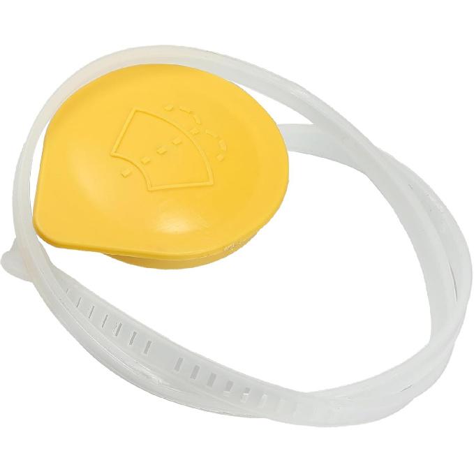 Motoforti Windshield Washer Fluid, Reservoir Bottle Tank Cap, for Subaru Forester 2006-2013, Plastic, with Ruler, No.86615SA000, Yellow