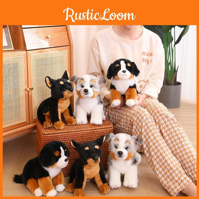 Soft And Cuddly Bernese Mountain Dog Plush Toy 25cm