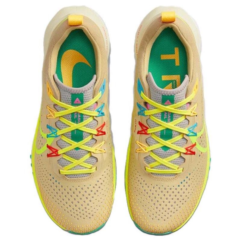 Nike React Pegasus Trail 4 Team Gold Baltic Blue Stadium Green Volt Women's Sneakers DJ6159-700