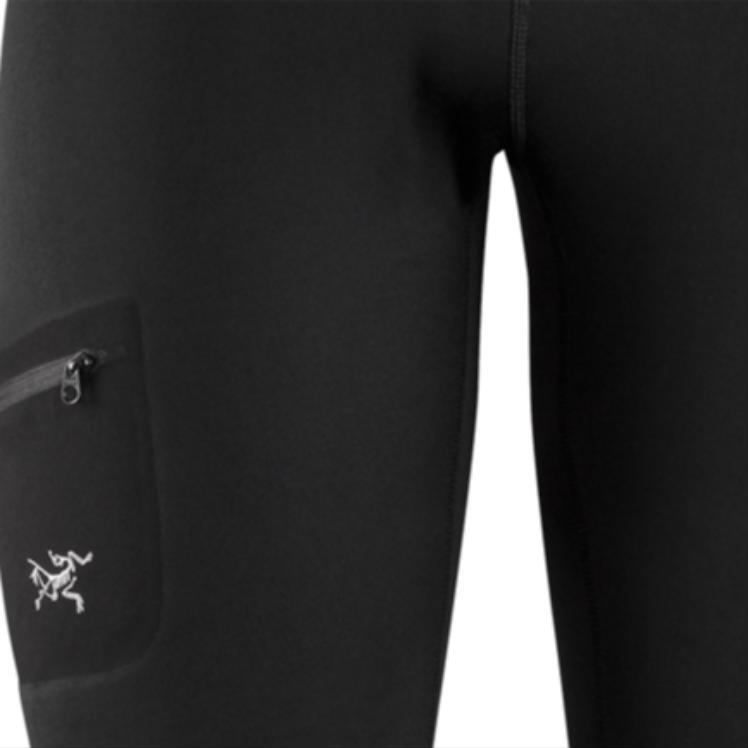 Arcteryx Rho Ar Bottom Fleece Lined Compression Leggings Women bottoms Black 11274