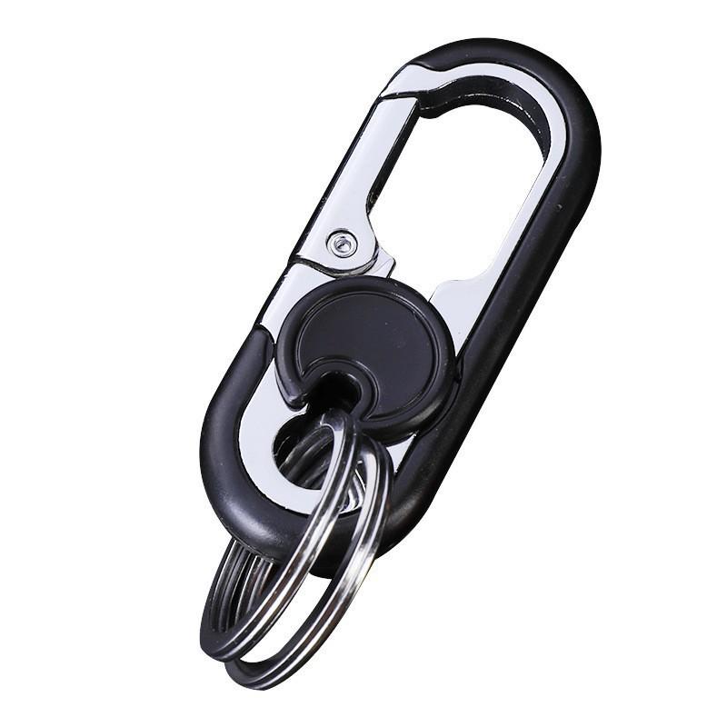 Elegant Multifunctional Metal Keychain for Car and Home