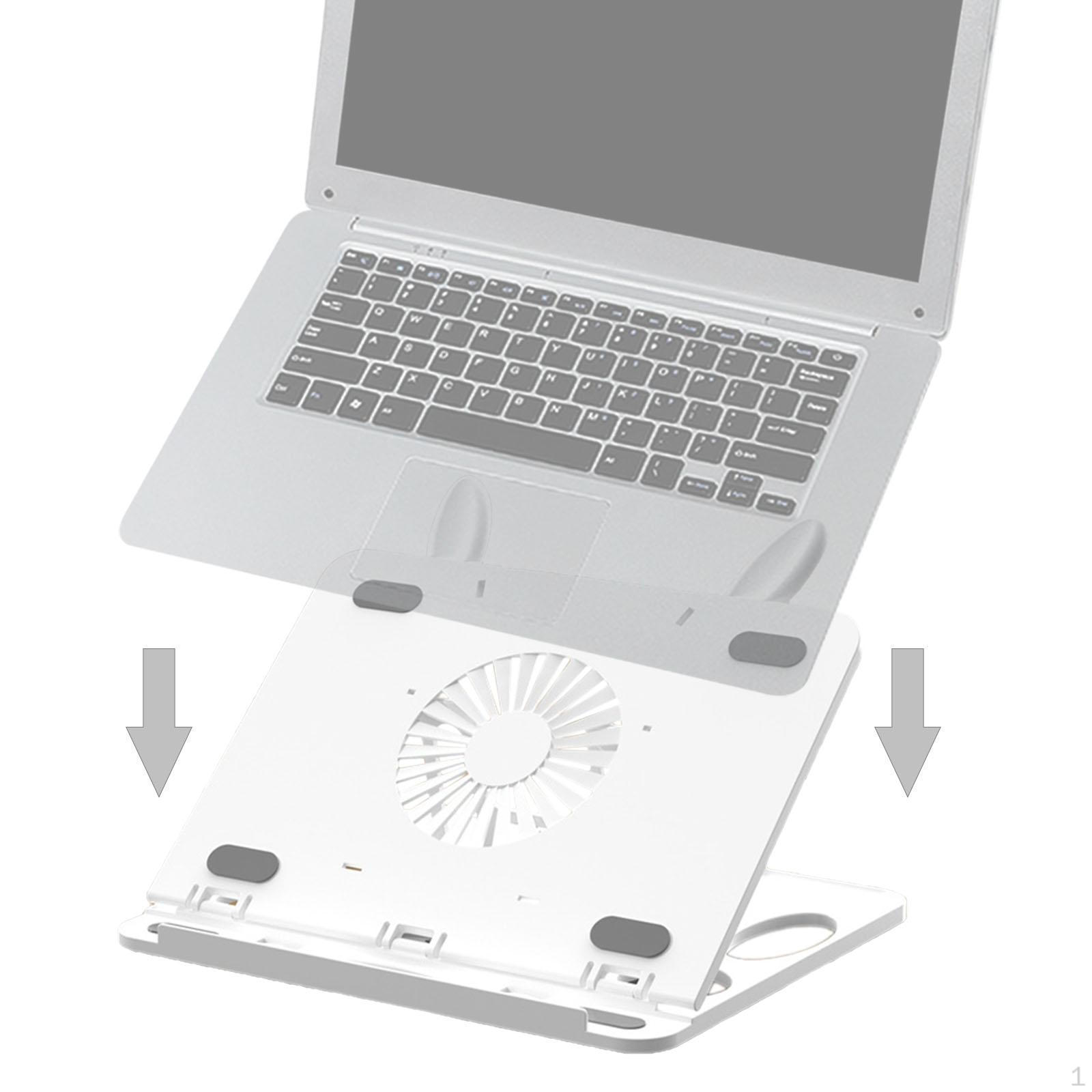 

Регульована підставка для ноутбука Комп ютер Порожнистий дизайн Практичне охолодження Багатофункціональна Вентильована з білий