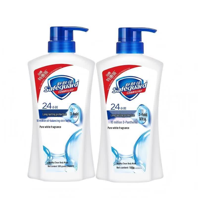 Safeguard Healthy Clean Pure White Fresh Scent Body Wash, 2 x 500g