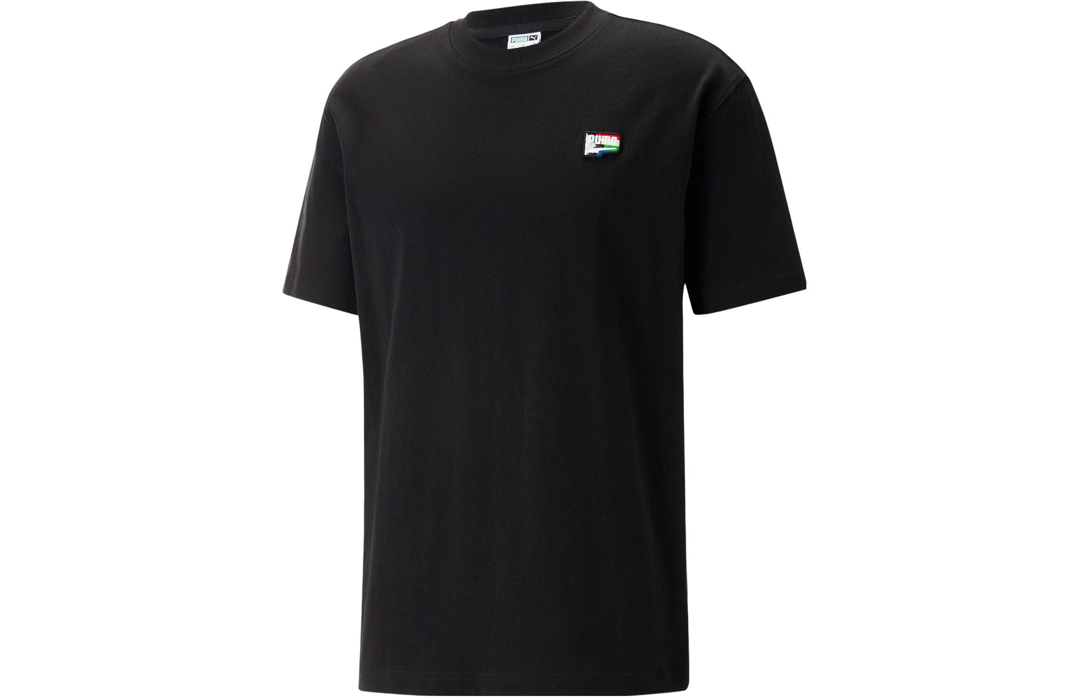 PUMA Set-in Sleeve T-Shirt Unisex Black 620730-01 L