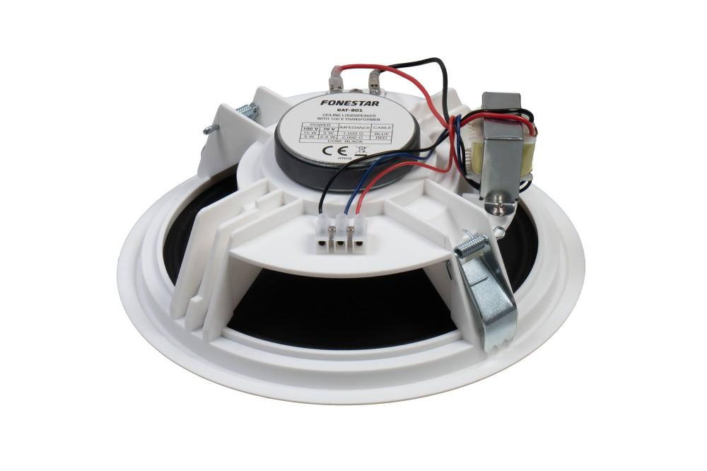 Fonestar GAT-801 - 100V Deckeneinbaulautsprecher 8'' weiß, Fonestar