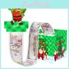 Green Checkered Christmas Tree Pattern Paper Gift Box Christmas Party Decor