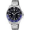 [CASIO] CASIO Standard Analog Wristwatch MDV-10D-1A2V Boys Girls Black×Blue Bezel Metal Band Overseas Model [Parallel Import]