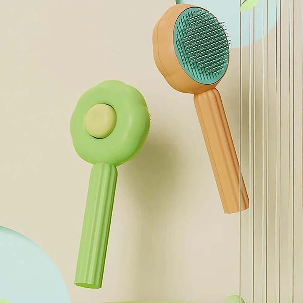 Sunflower Pet Comb Comb Pet Brush Pet Self Cleaning Needle Comb Pet Hair Remover Pet Comb