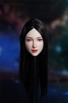 Scale Head Carving Beauty Figure Head Carving Fits 12 Inch Female Action Figure 1/6