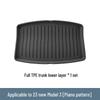 Eco-Friendly TPE Floor Mats for 2023 Tesla Model 3 - All-Weather Piano Style