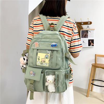 Rucksack Studentin Tasche, Grund- und Sekundarschul-Schulranzen Oxford-Stoff Harajuku Rucksack Schulranzen