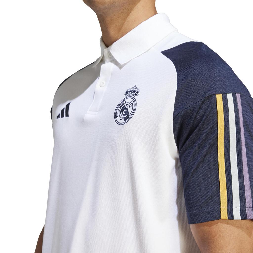 adidas Real Madrid Polo Shirt Men's White IB0844