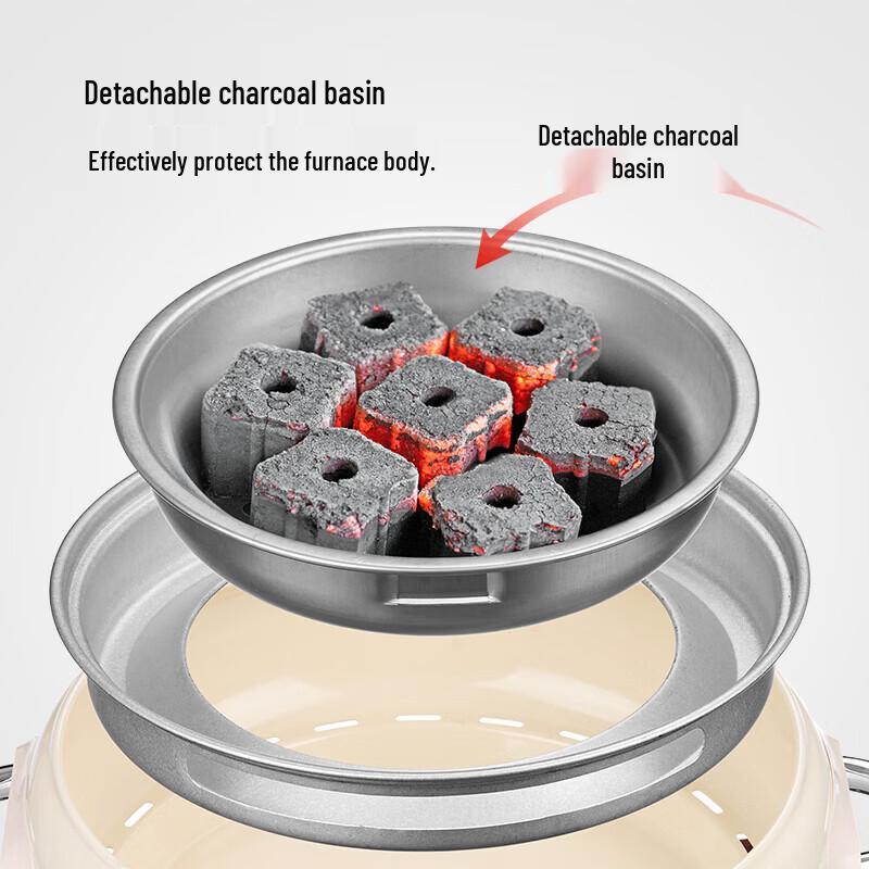 Beishanlang Electric & Charcoal Dual-Use BBQ Grill Tea Set