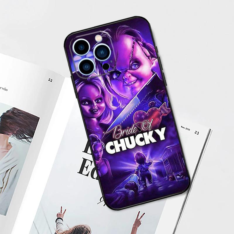 Chucky Doll Horror Movie Case For iPhone 17 Pro Max 14 13 12 11 15 16 Pro Max mini 15 Plus 16e 17 Air Phone Cover