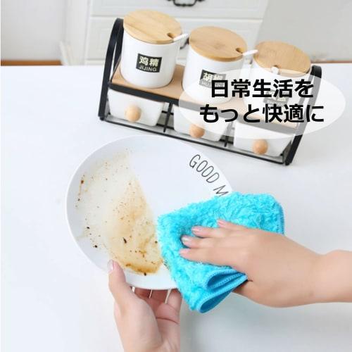 Asdays Magic Cloth Dishcloths, 10-Pack, Natural Pulp Fiber Kitchen Cloths, Microfiber Cloths for Oil Stain Removal, Commercial and Home Use, 18 X 23 C