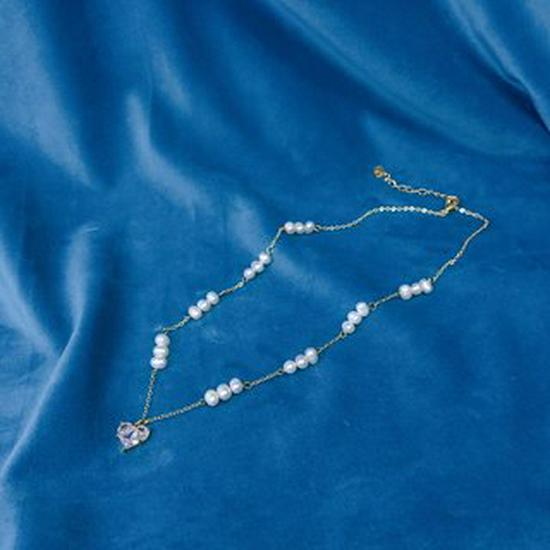 Heart-Shaped Freshwater Pearl Necklace for Women - Versatile Jewelry Design