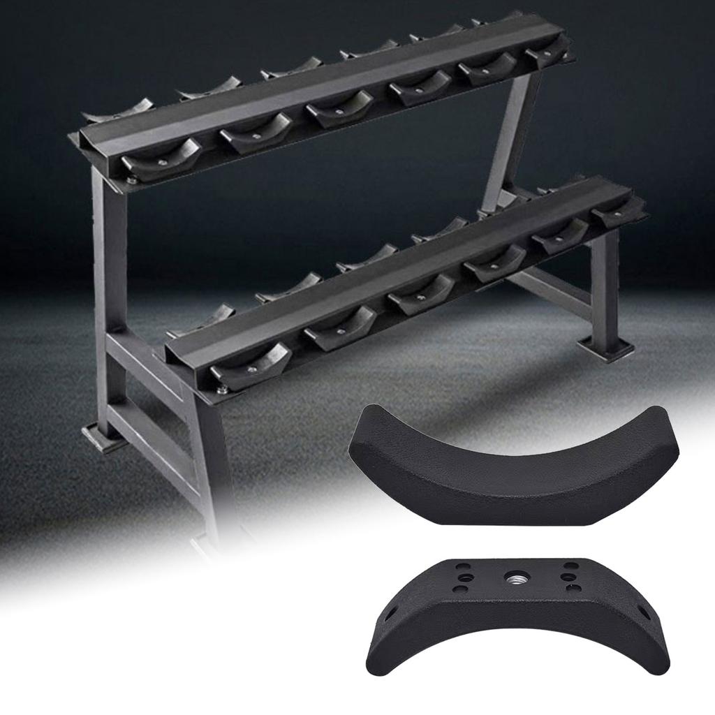 2Pcs Dumbbell Holder Rack Storage Bracket Floor Protection Weight Organizer For Long Terms Fitness Accessory Storage