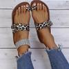 Women  Light Weight Comfy Snake Print Buckles Walking Sandals