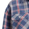 Polo Ralph Lauren SS24 Karomuster Spitzkragen Einreiher Lässiges Langarmhemd Damenhemden Marineblau 211925087-001