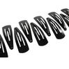 TreegoArt Glossy Balck Women Metal Snap Hair Tic Tac Stylish Clip/Juda Clip For Women's And Girls - Pack Of 24 Pieces