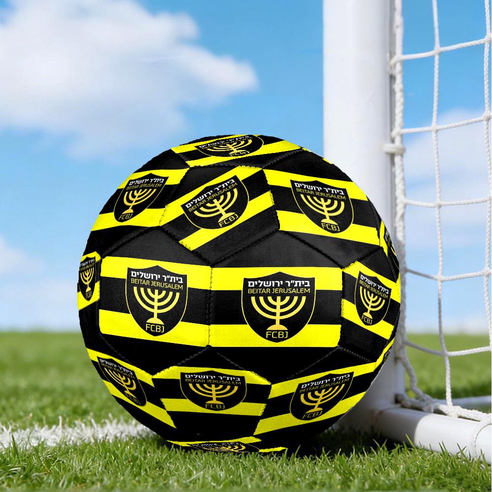 Beitar Football Club Printed Size 5 Soccer Balls, High-Quality, Anti-Slip, Protective Football, A Unique Gift , Birthdays, Christmas Gifts
