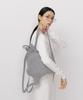 Pleatsmama New Bow Backpack Glitter Silver